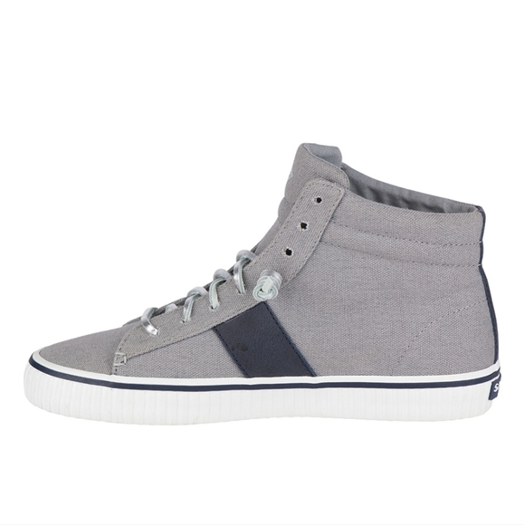 Sperry Rave Verge Hi-Top Sneaker Grey Size 9.5 - Picture 2 of 16